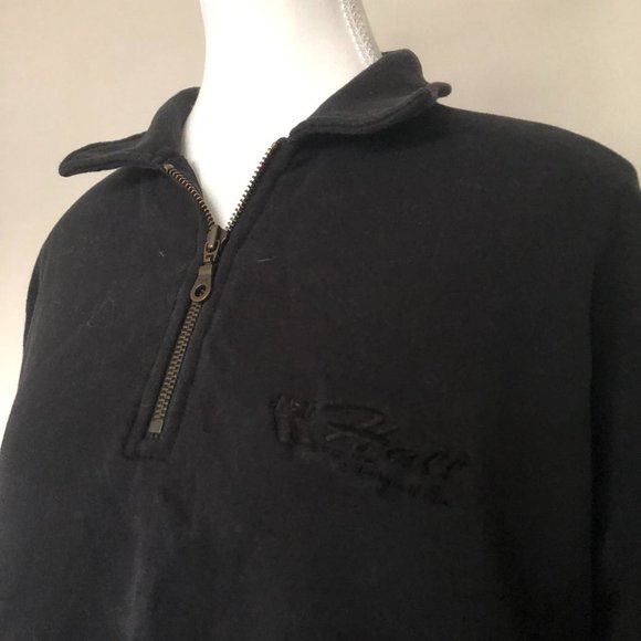 Campus Crew black quarter-zip sweater - Picture 3 of 4
